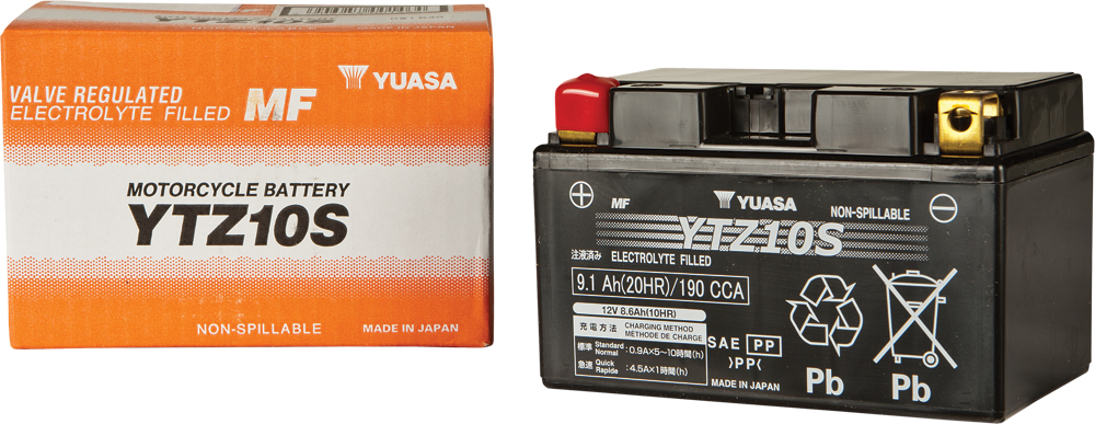 AGM Maintenance Free Battery YTZ10S - Click Image to Close