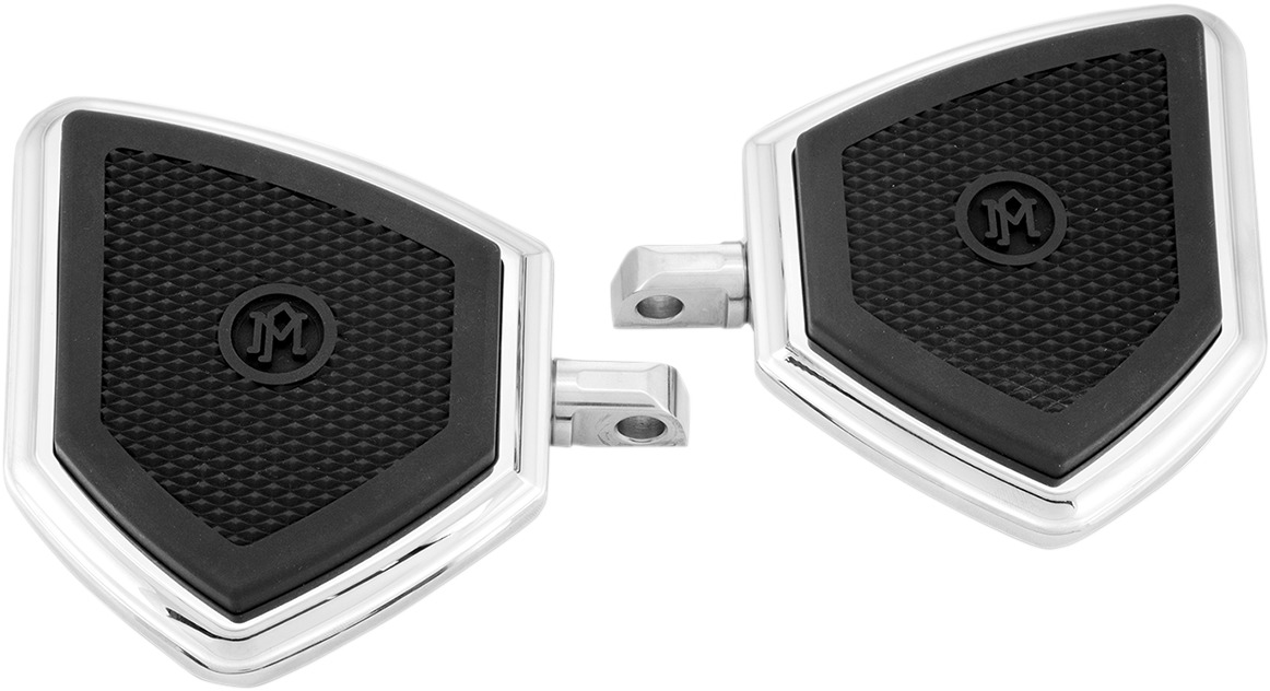 F.T.Z. Mini Passenger Floorboards Chrome - For Stock HD Clevis Peg - Click Image to Close