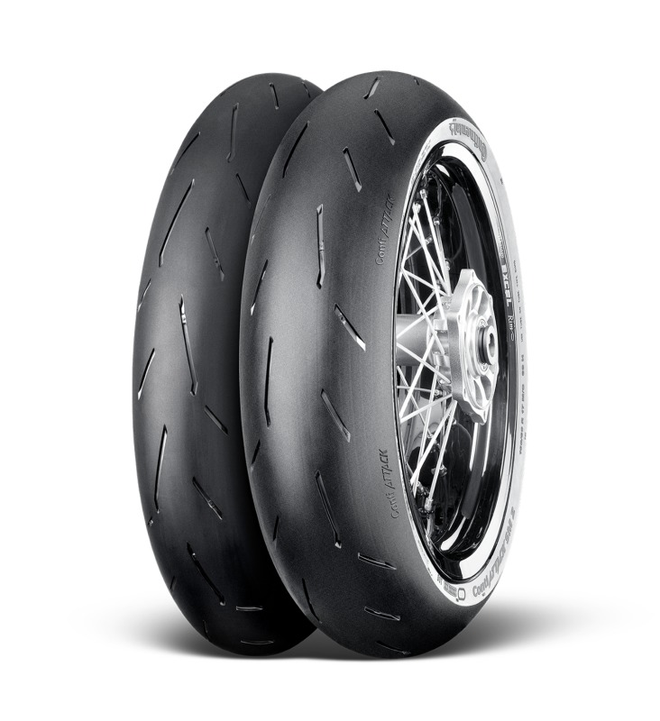 Continental ContiAttack SM 2 120/70R17 Front Tire 58H Tubeless - Supermoto front tire 120/70R17 58H tubeless - Click Image to Close