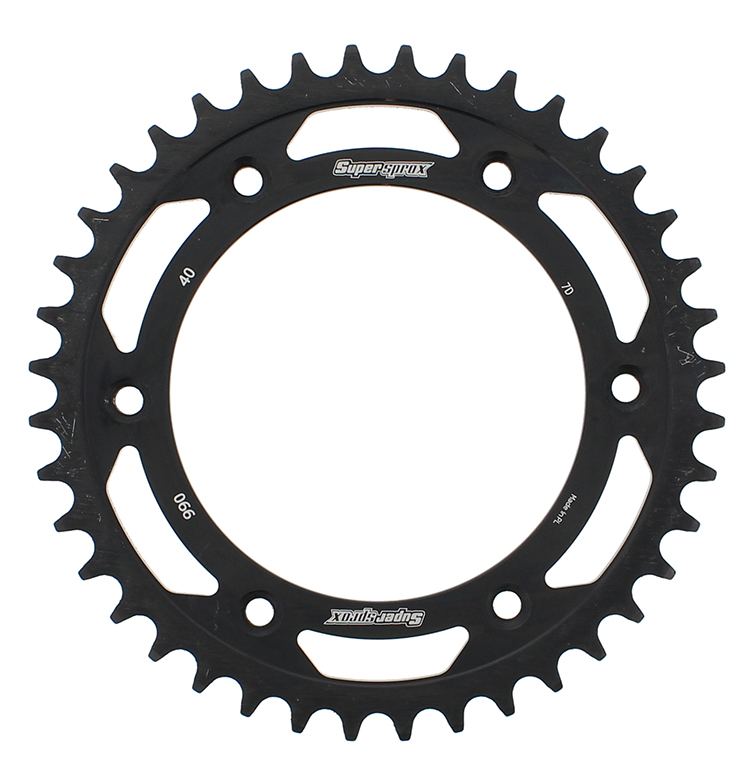 Supersprox 40T Rear Steel Sprocket Black Fits 93-20 KTM Husqvarna Husaberg - Click Image to Close