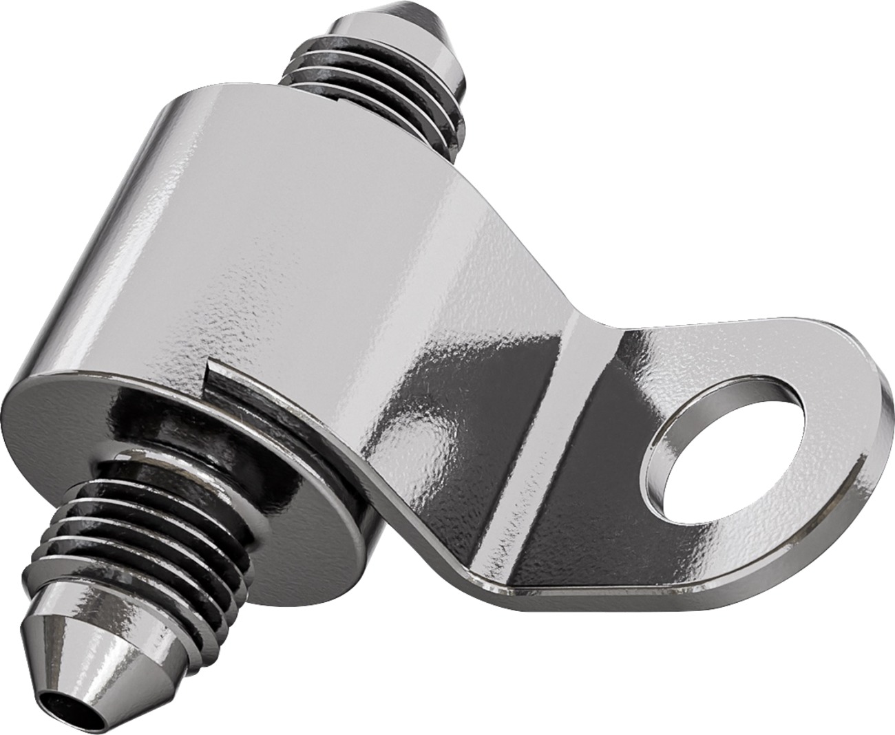 Goodridge Universal Rear Brake Switch Holder with Bracket Silver - Universal rear brake switch holder for Goodridge lines - Click Image to Close