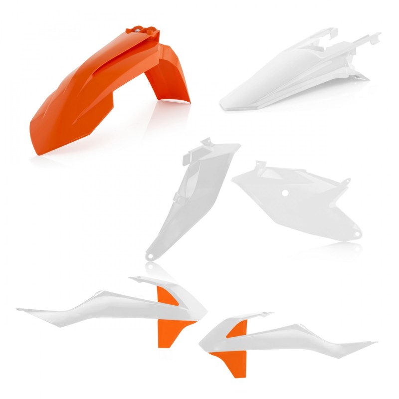 Acerbis Plastic Kit - White Fits 2018-2024 KTM SX85 / 2021-2024 GasGas MC85 - Click Image to Close