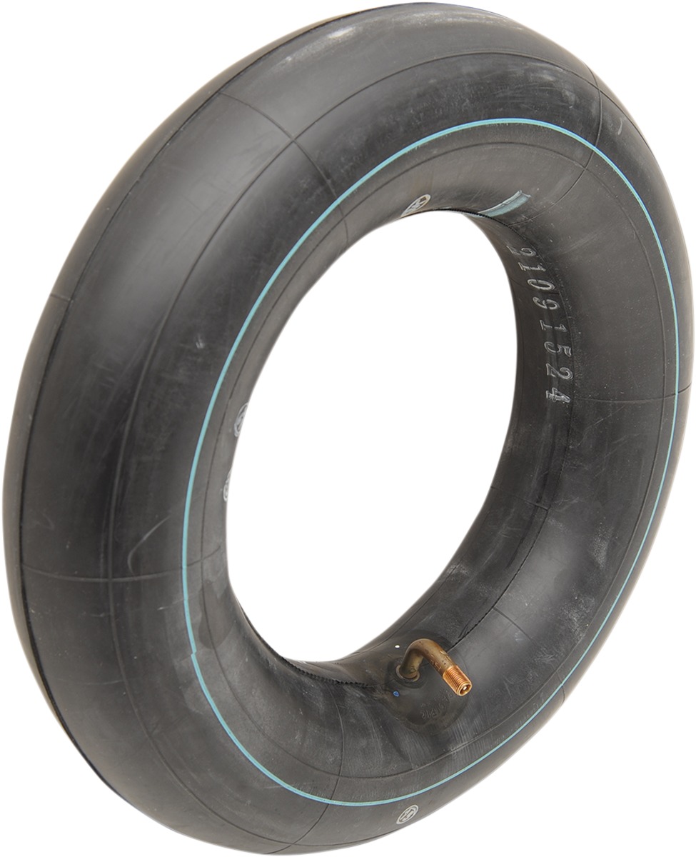 Standard Inner Tube w/90 Degree Bend Valve - 80/90-10 & 3.00-10 - JS-244A Tall Threaded Metal Valve Stem - Click Image to Close