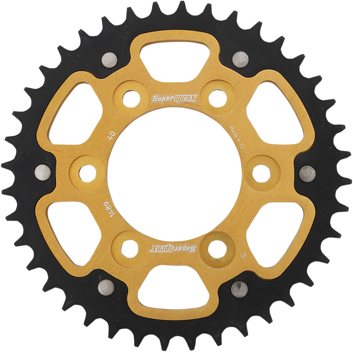 40T Sprocket Gold - Click Image to Close