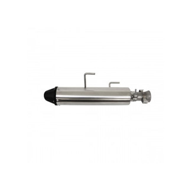 MBRP Power Tech 4 Slip-On Exhaust Silver Fits 14-17 Wildcat Trail - Click Image to Close