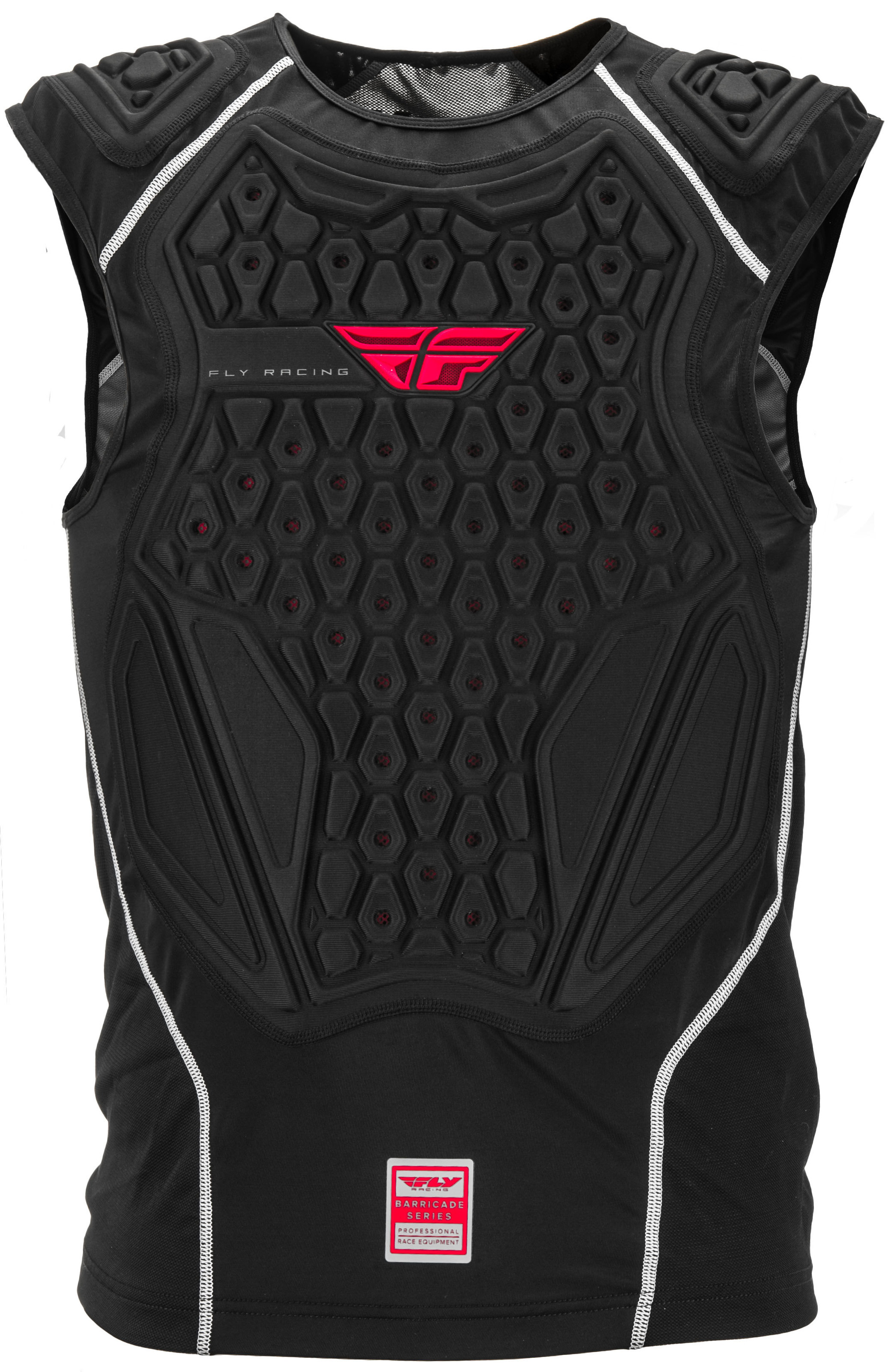 Fly Racing Barricade Pullover Vest Black Small/Medium - Lightweight protective vest for offroad and BMX riders - Click Image to Close