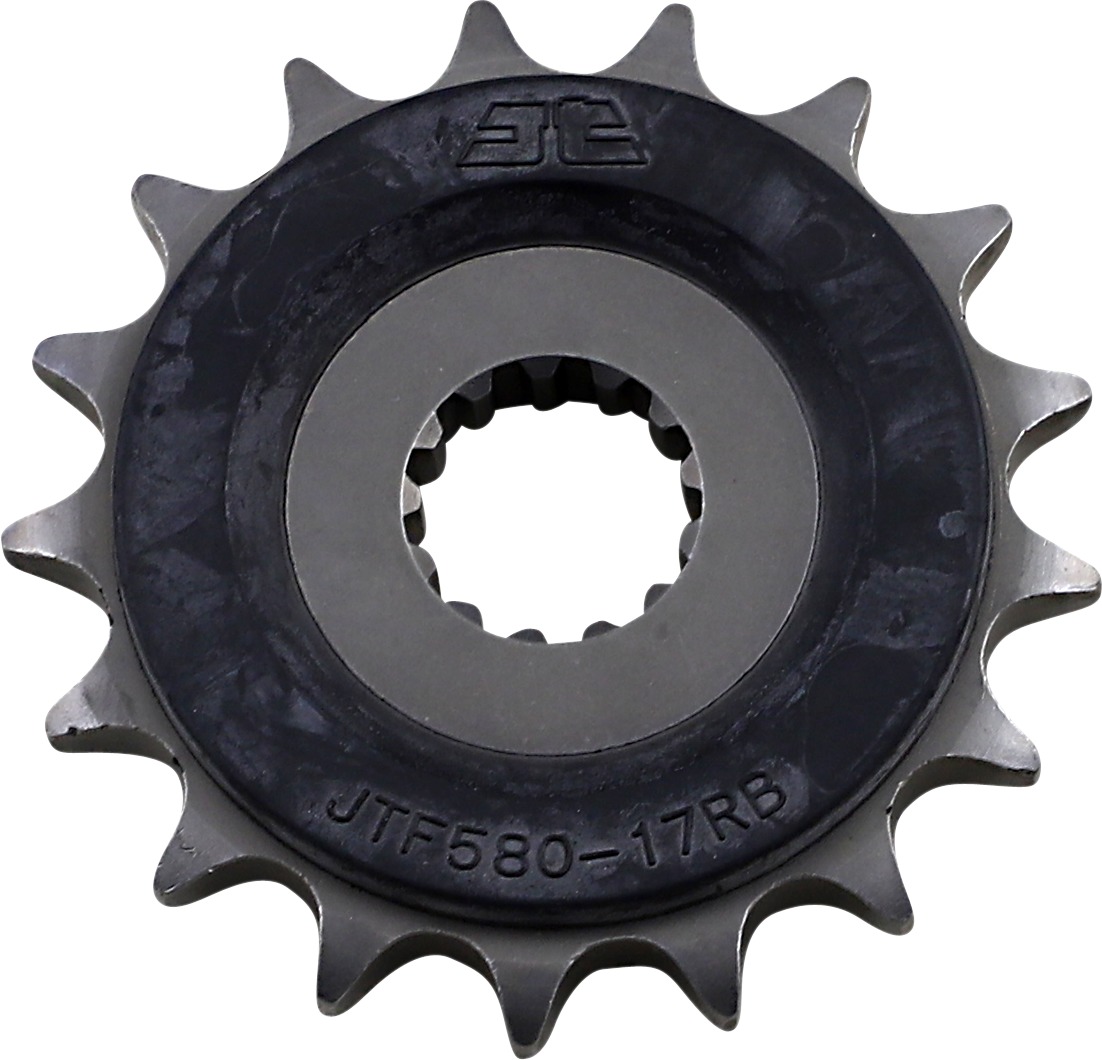 Front Steel Countershaft Sprocket w/ Rubber Damper - 17 Tooth 530 - Click Image to Close