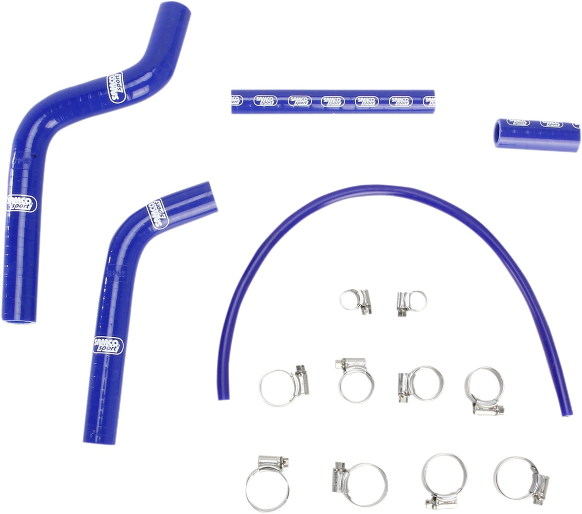 Blue Race Radiator Hose Kit w/Clamps - For 96-01 Yamaha YZ125 - Click Image to Close
