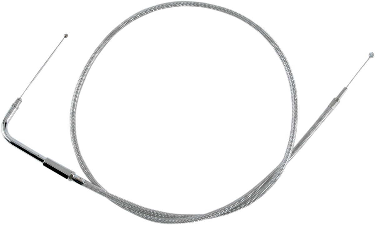 Drag Specialties Stainless Braided Throttle Cable 42.5in For Harley FLHRCI FLHRI - Click Image to Close