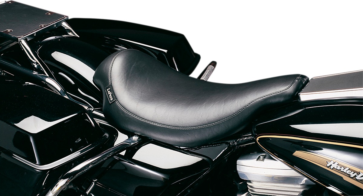 Le Pera Silhouette Solo Seat Black Smooth L-857 Fits 91-96 Dresser - Click Image to Close
