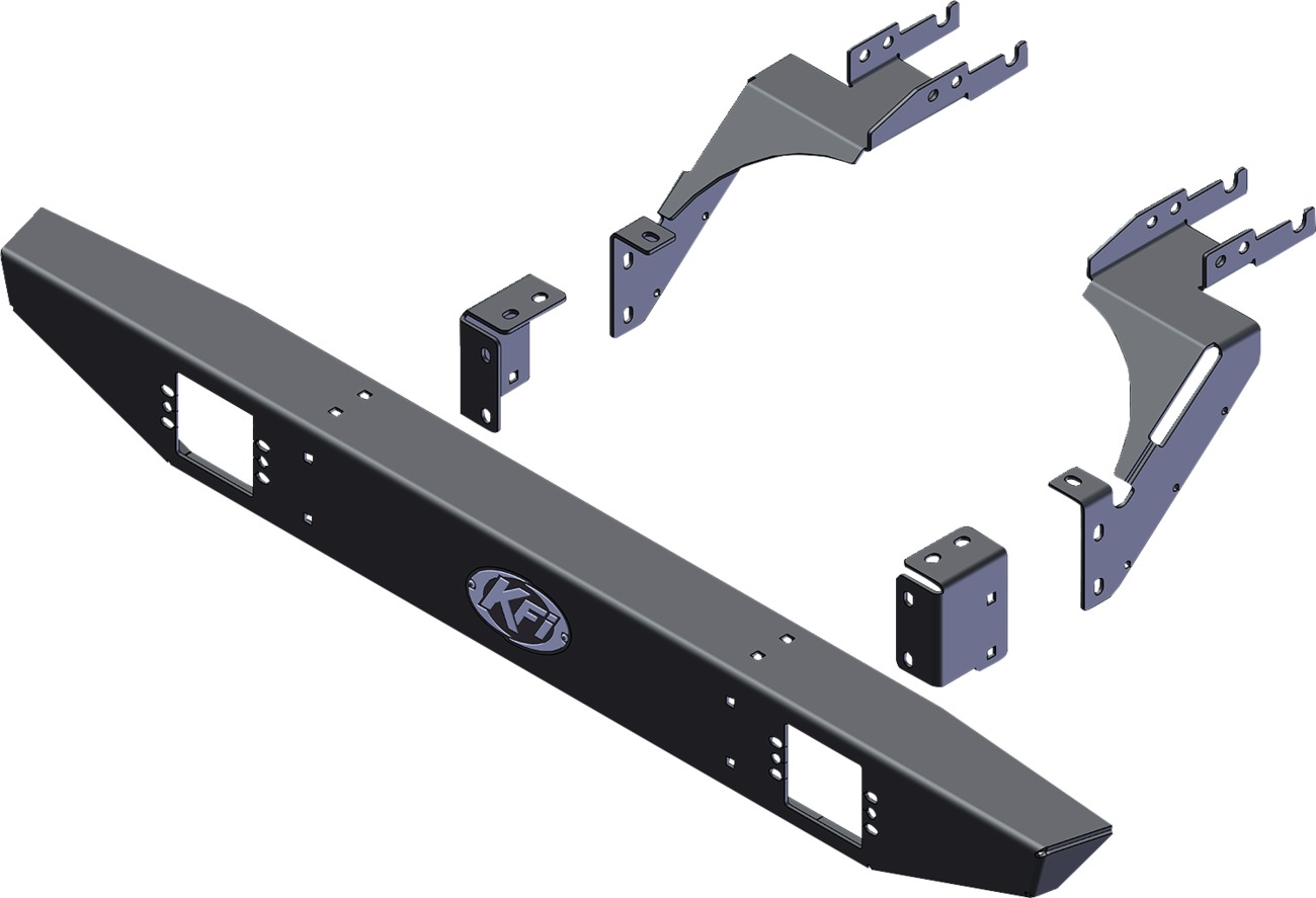 KFI Rear Formed Bumper For Polaris General XP 1000/4/Deluxe/Premium - Fits Polaris General XP 1000, 4, Deluxe, Premium - Click Image to Close