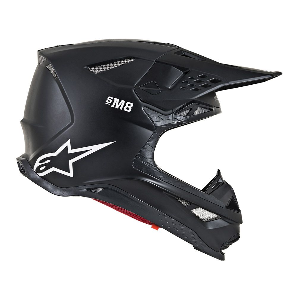 Supertech S-M8 Solid Helmet Matte Black X-Large - Click Image to Close