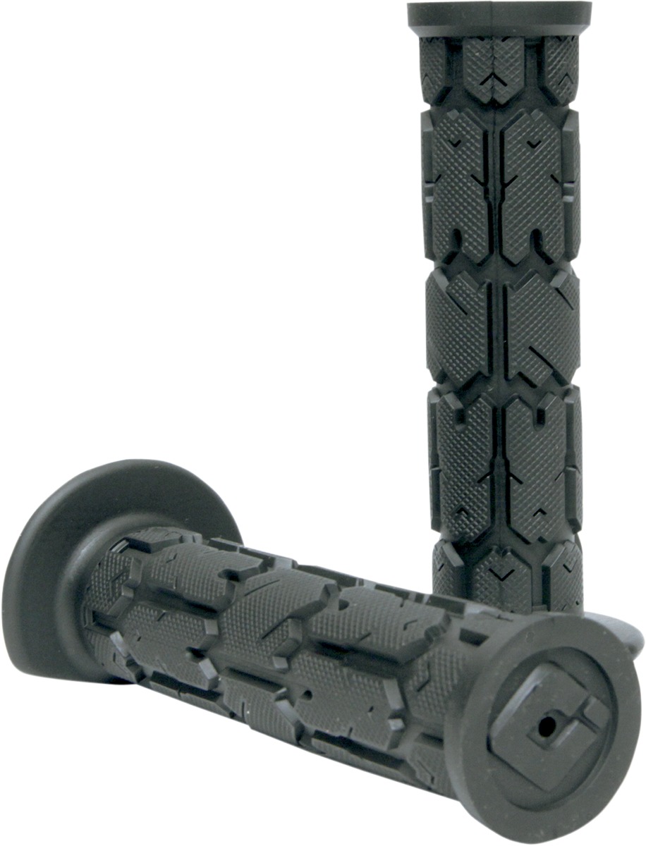 ODI Rogue Single-Ply ATV Grips Black - Durable ATV grips with closed ends - Click Image to Close