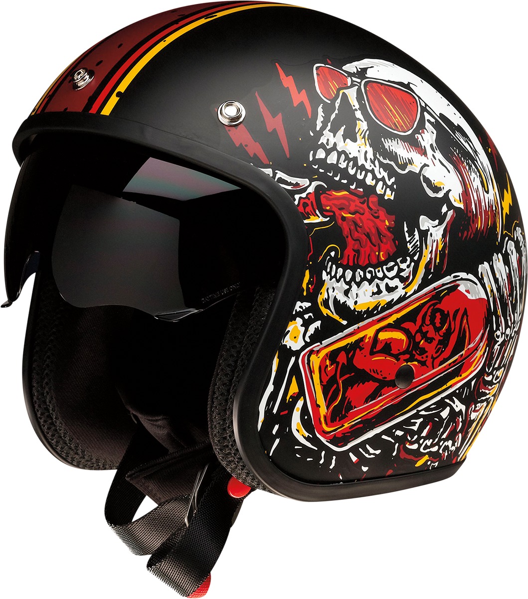 Saturn Devil Black/Red Helmet XS - Click Image to Close