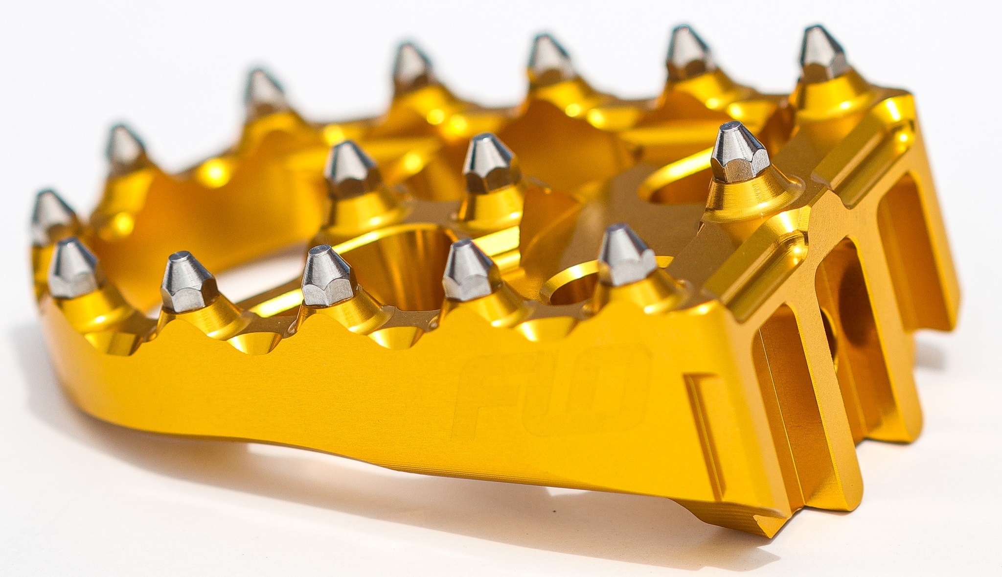 FLO Motorsports Touring Brake Pedal Tip Gold For Harley Touring Models - Gold brake pedal tip For Harley Touring models - Click Image to Close