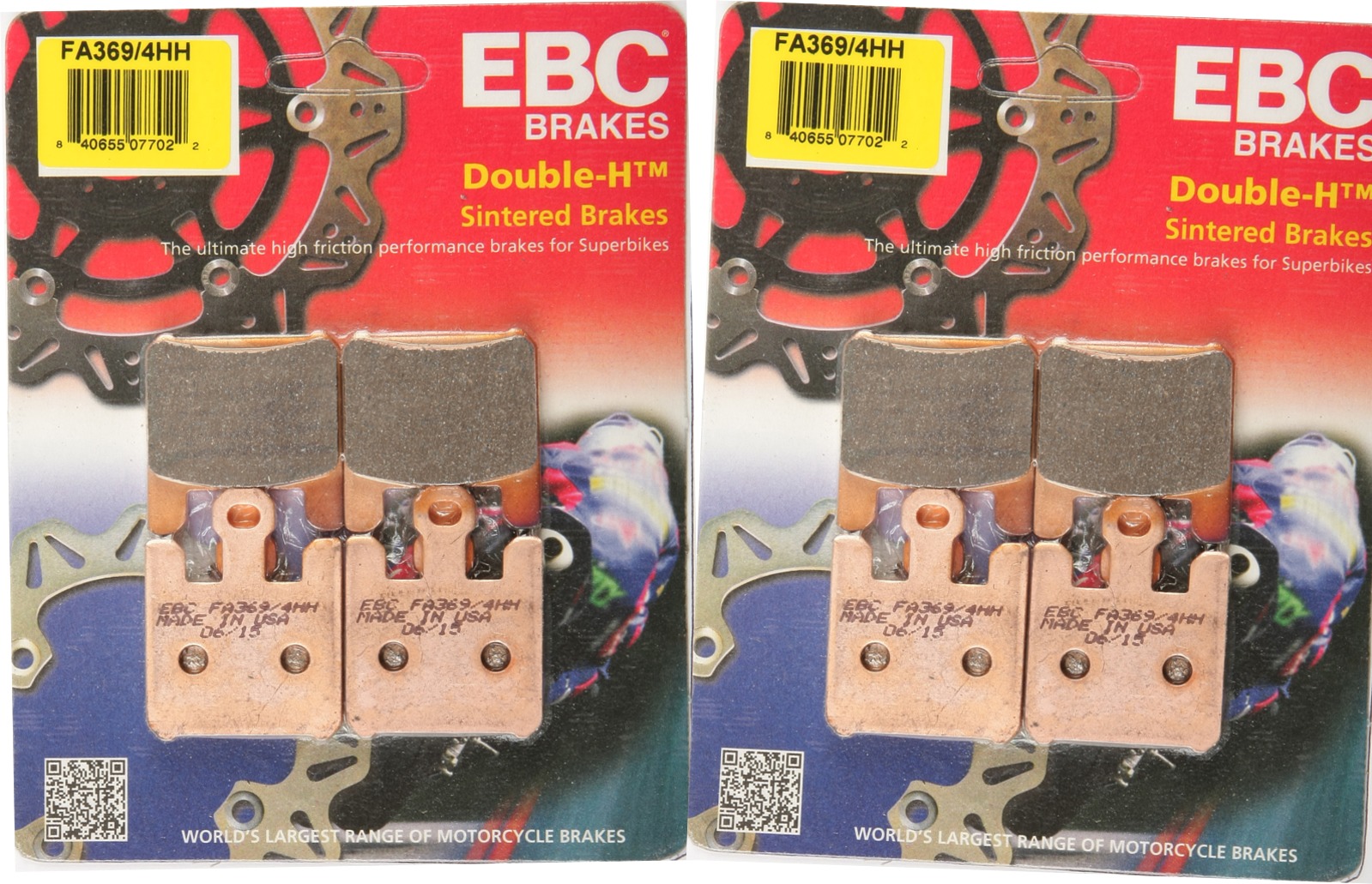 Sintered Double-H Brake Pads Front Set - Click Image to Close