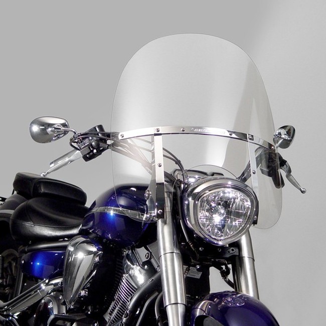 Switchblade 2-Up Windshield Clear - For 04-09 Kawasaki VN2000 Vulcan - Click Image to Close