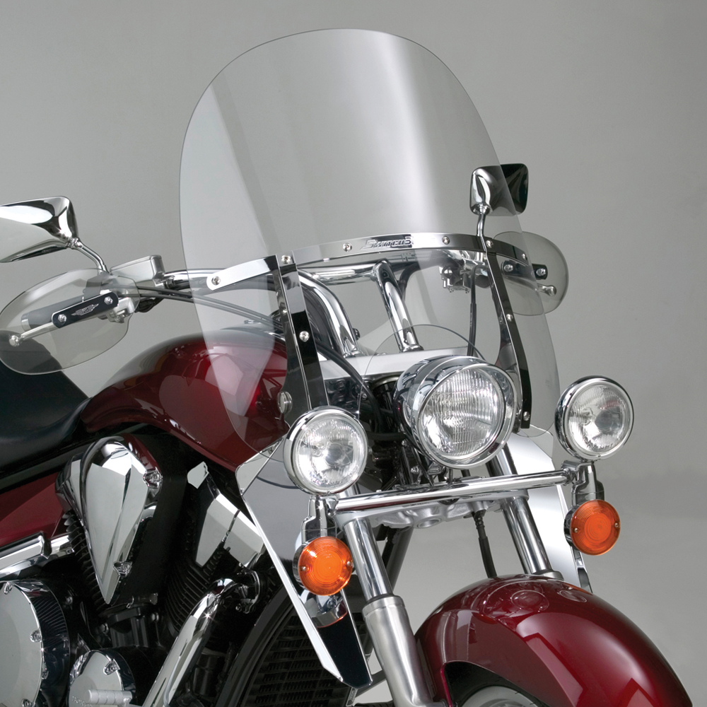 Switchblade 2-Up Windshield Clear - For 04-09 Kawasaki VN2000 Vulcan - Click Image to Close