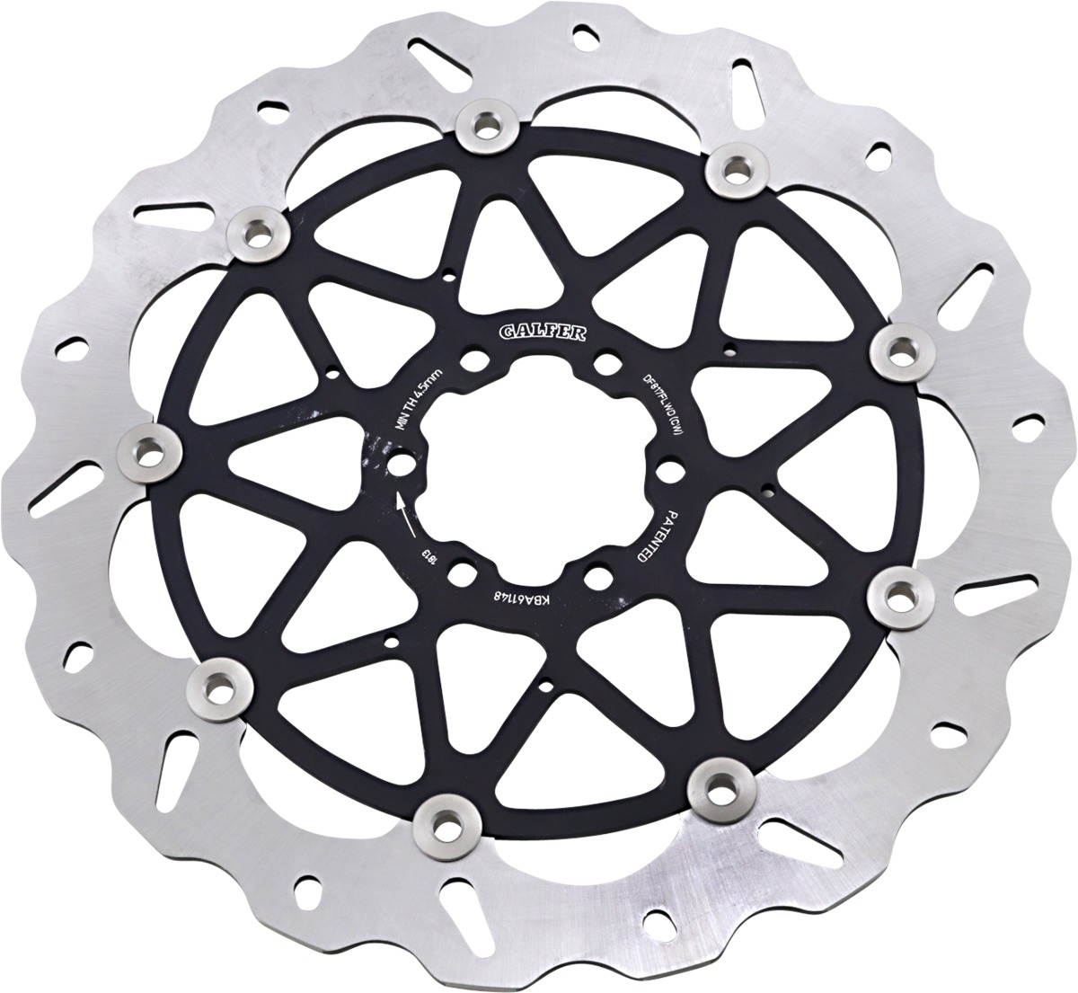 Floating Wave Brake Rotor - Right Directional - Front Disc - Click Image to Close