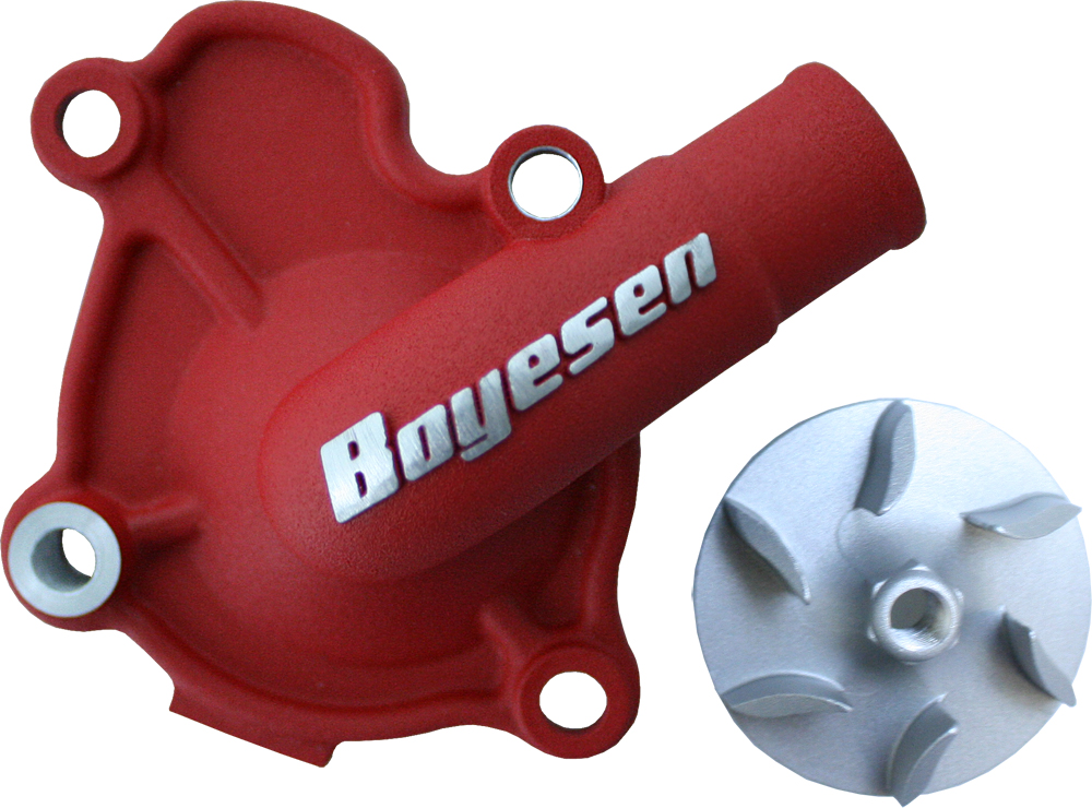 Waterpump Cover Impeller Kit Red - For 09-16 Honda CRF450R - Click Image to Close