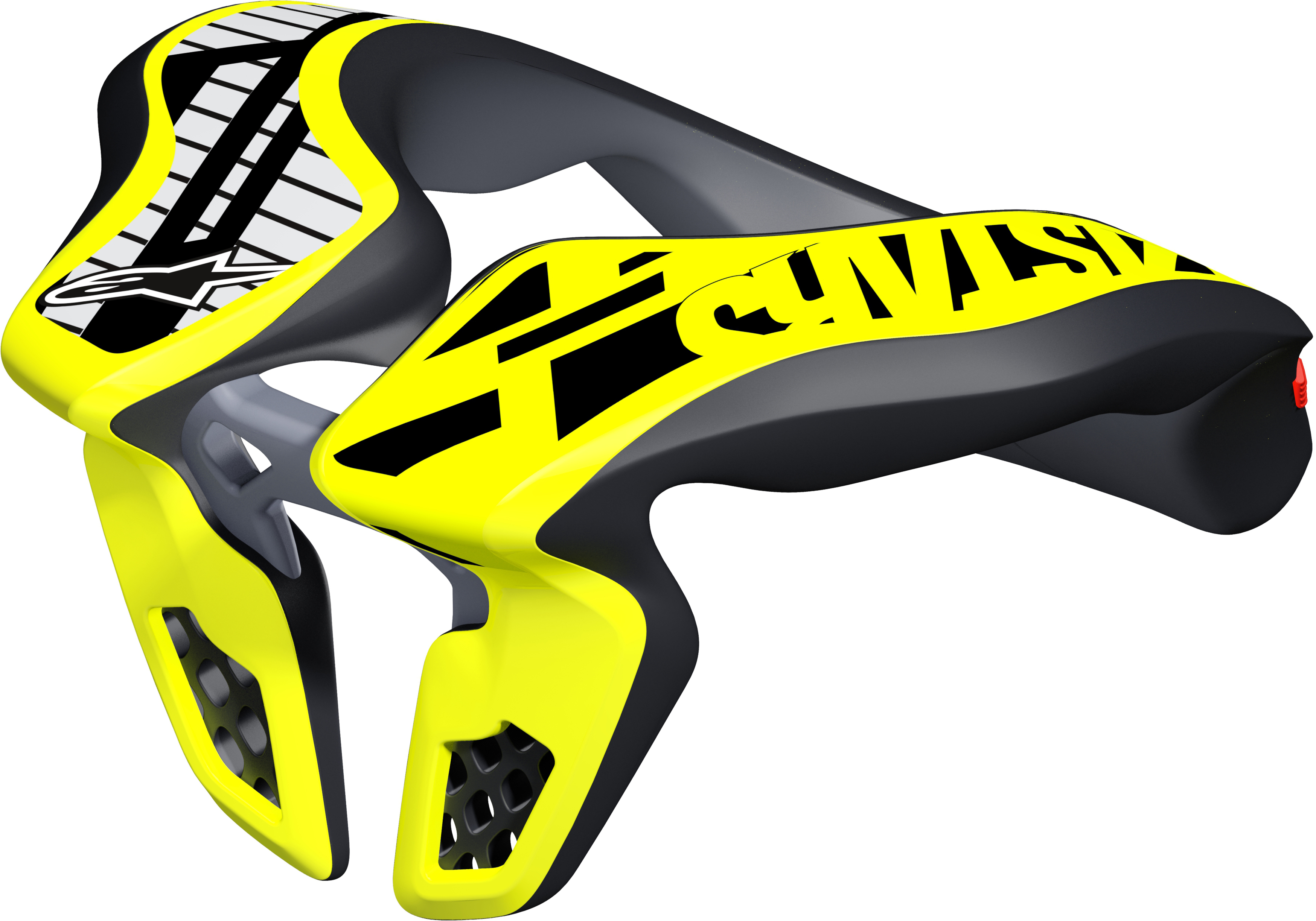 Youth Neck Support Black/Yellow - Click Image to Close