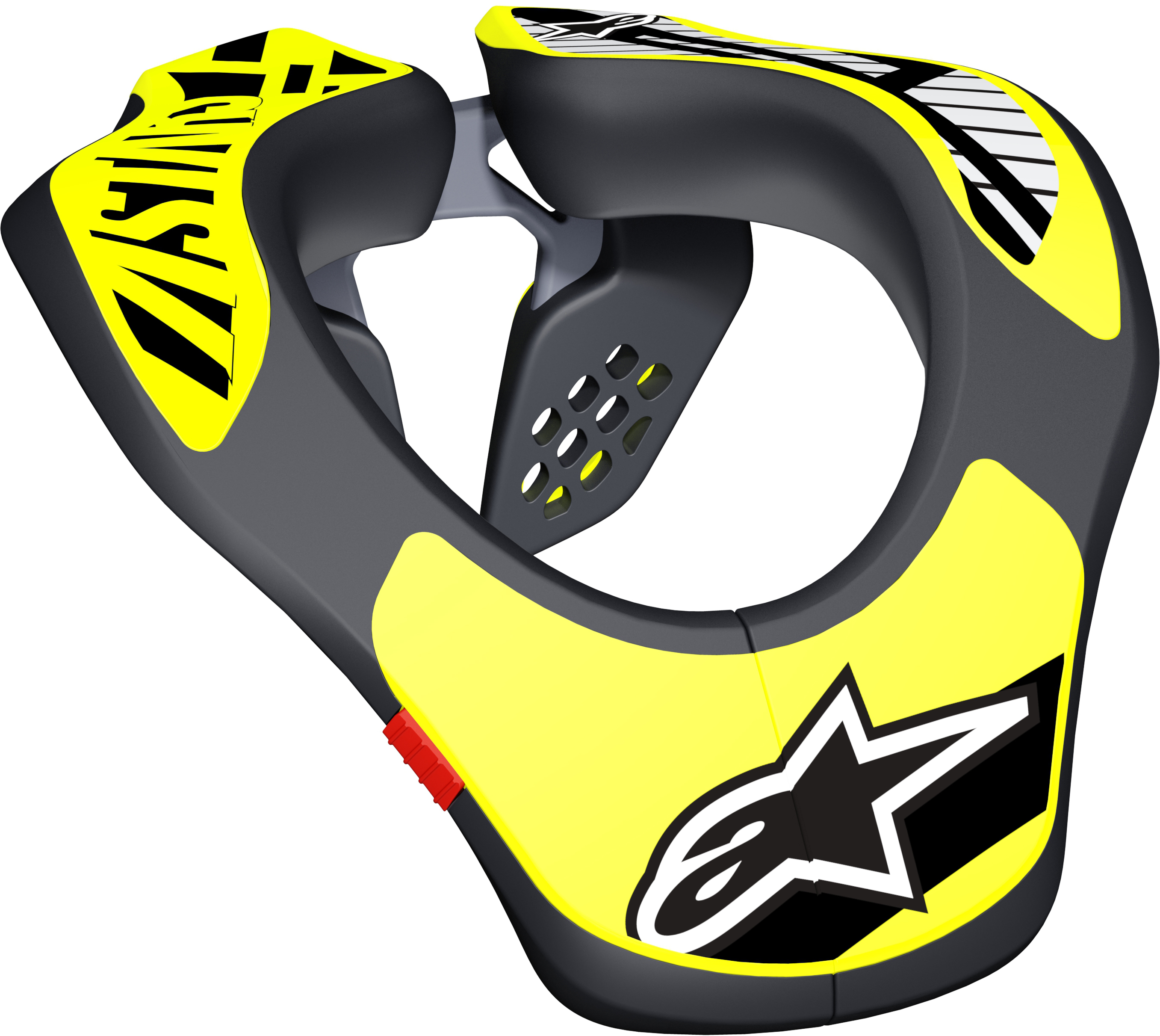 Youth Neck Support Black/Yellow - Click Image to Close
