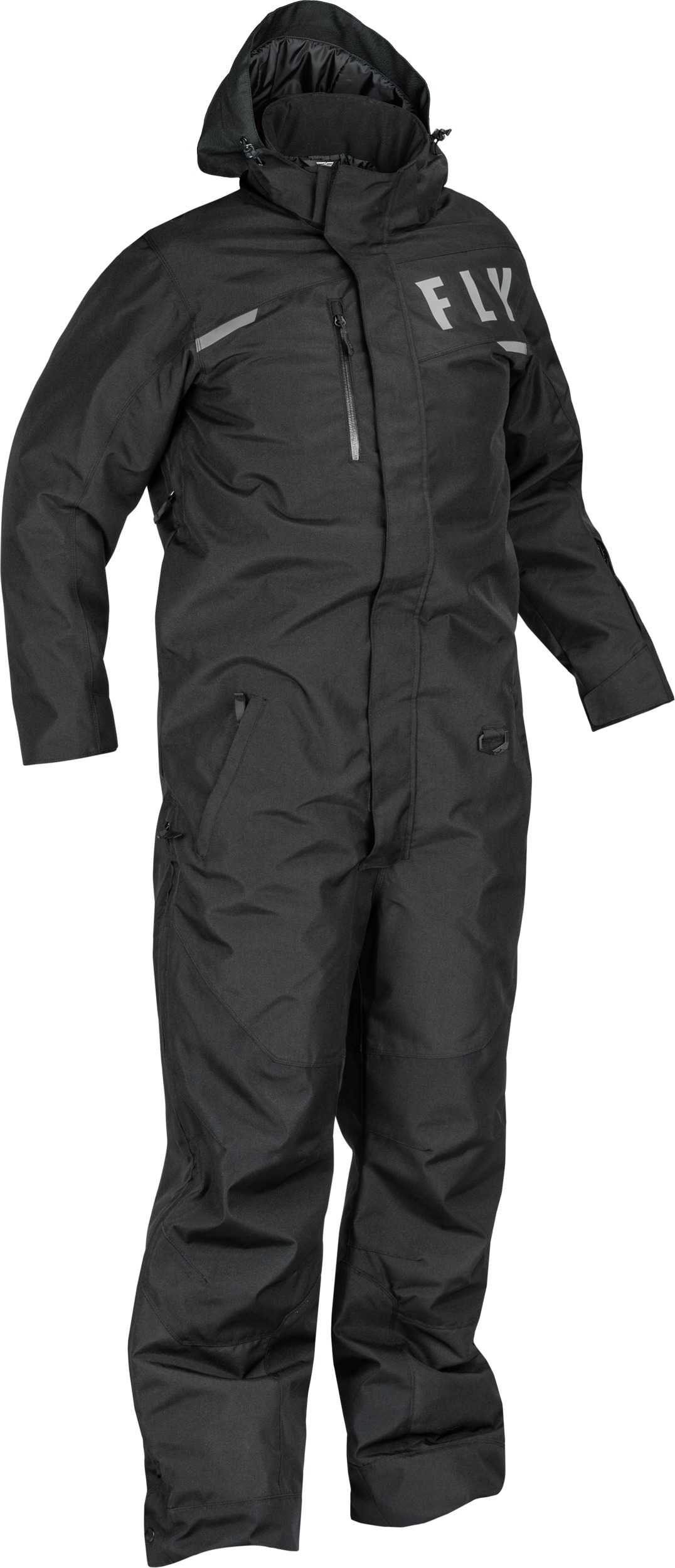 Fly Racing Venture Monosuit Black Small - Weatherproof snow monosuit, size Small, Black - Click Image to Close