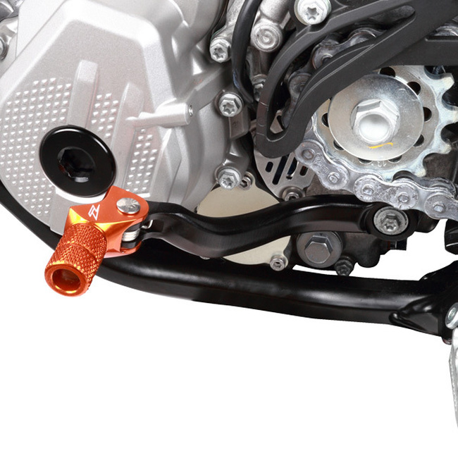 Forged Shift Lever w/ Orange Tip - For 12-16 250-500 XC/SXF & 03-16 450 exc - Click Image to Close