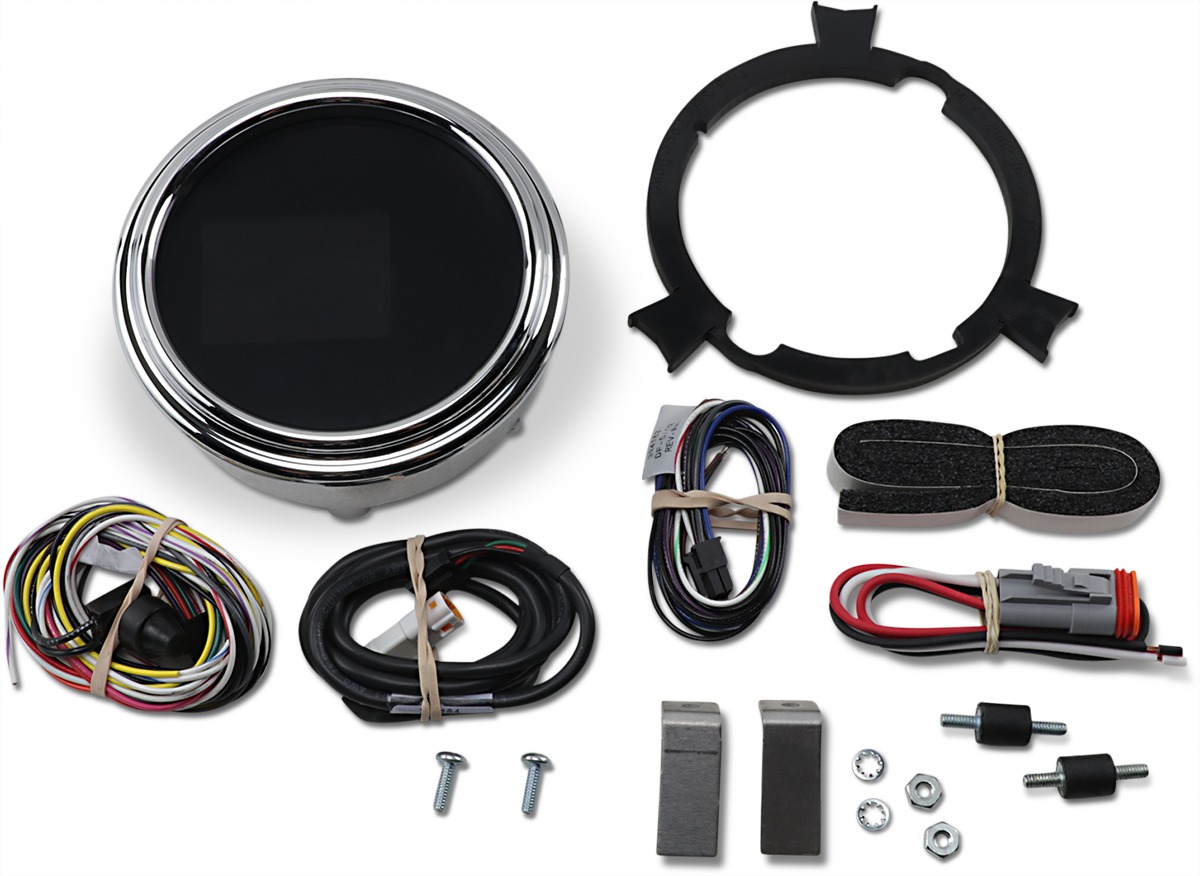 Dakota Digital MLX Series Gauges Chrome Fatbob Speed/Tach MLX-2000 - Click Image to Close