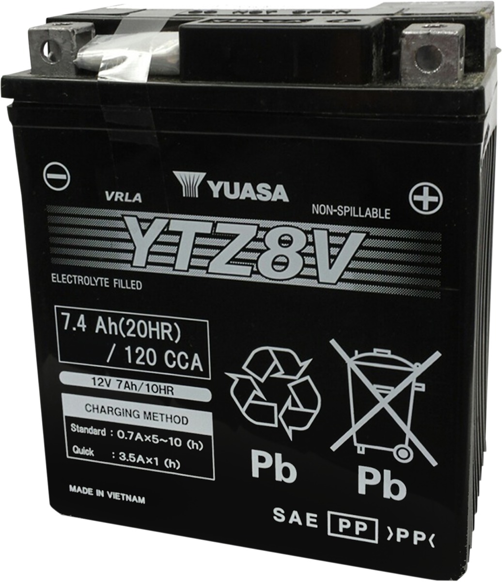 AGM Maintenance Free Battery YTZ8V - Click Image to Close