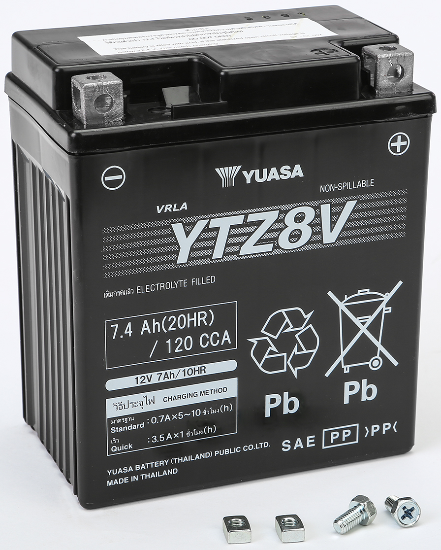 AGM Maintenance Free Battery YTZ8V - Click Image to Close