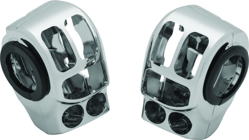 Kuryakyn Switch Housings Chrome - Chrome switch housings for stock switches - Click Image to Close