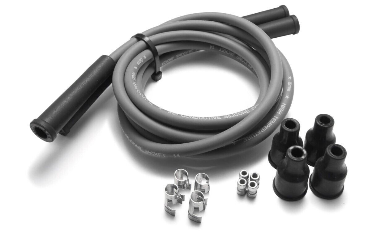 Dynatek Universal 8mm Gray Spark Plug Wire - Click Image to Close