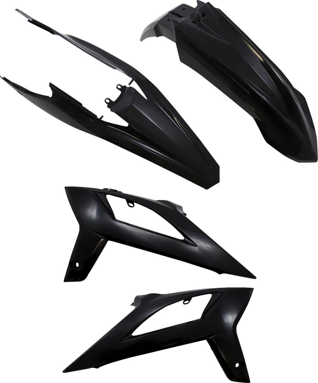 Acerbis Standard Plastic Kit Black For Beta 300 RX 2021-2022 - Black plastic kit For Beta 300 RX 2021-2022 - Click Image to Close