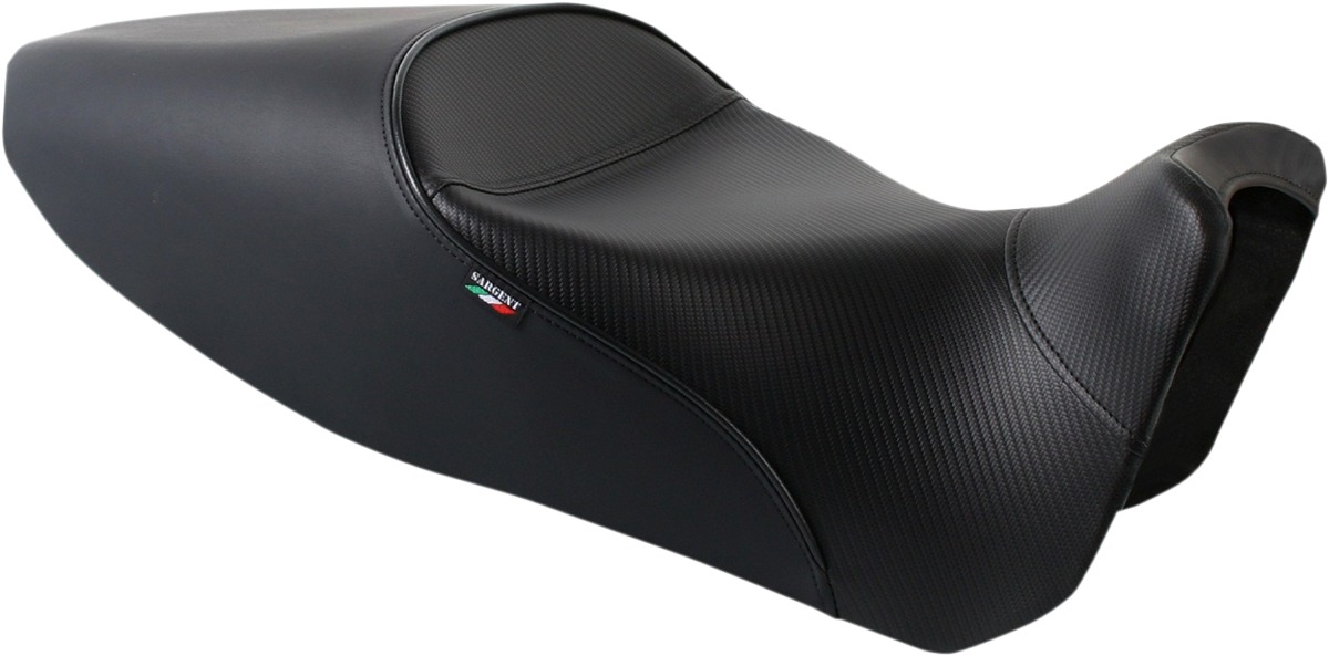 World Sport Performance Plain CarbonFX Vinyl Solo Seat Tall - Diavel - Click Image to Close