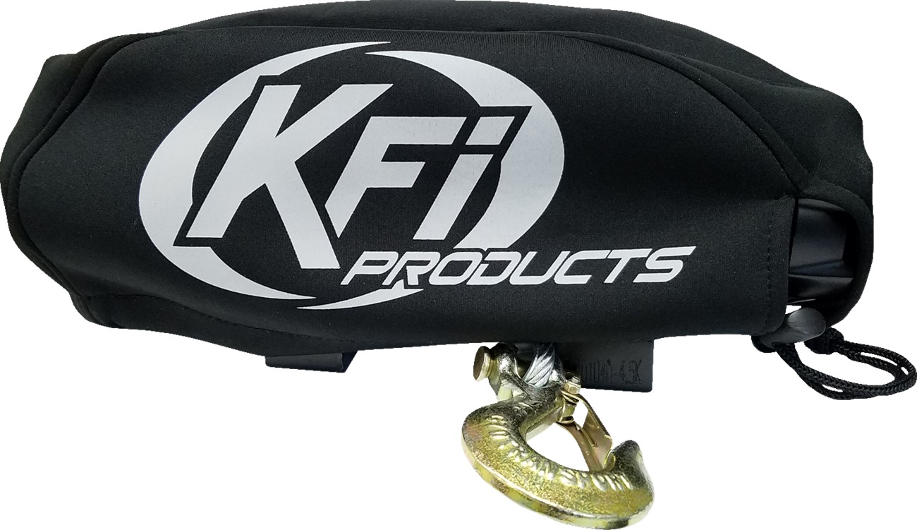 KFI Winch Cover Small Black For KFI 2000-4500lb Winches - Small neoprene cover for KFI 2000-4500lb winches - Click Image to Close