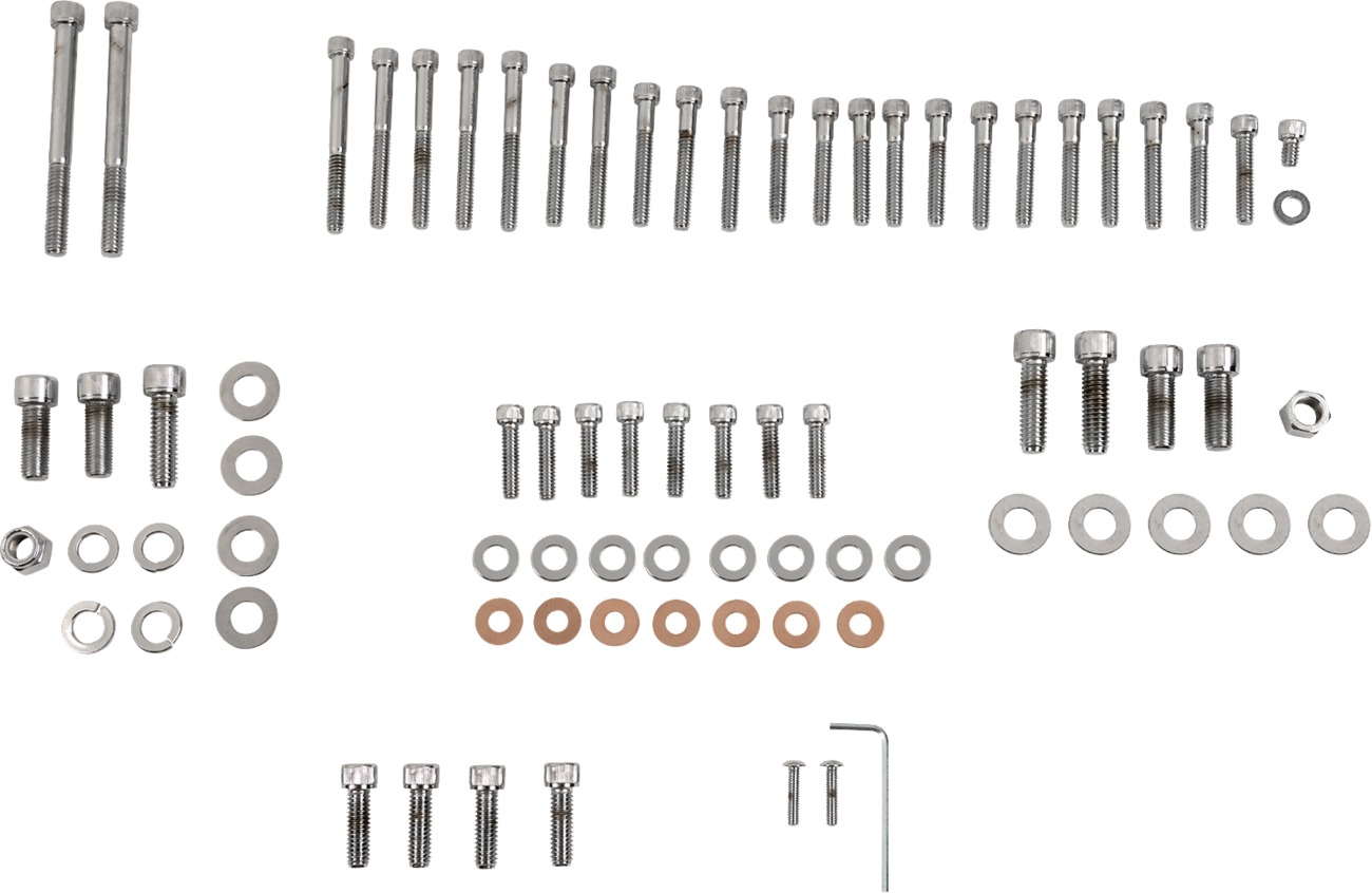 Drag Specialties Complete Motor Bolt Kit Chrome For Harley XLH Sportster - Click Image to Close