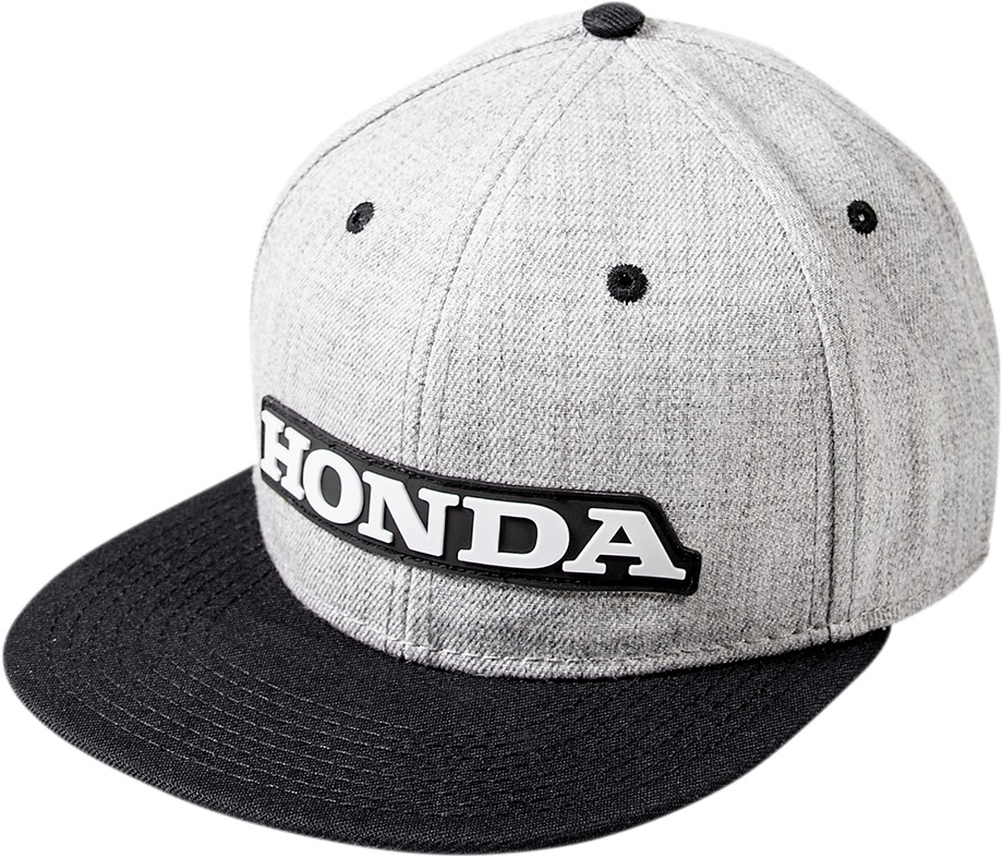 Men's Honda Bold Snapback Hat Grey/Black One Size by Factory Effex - Click Image to Close