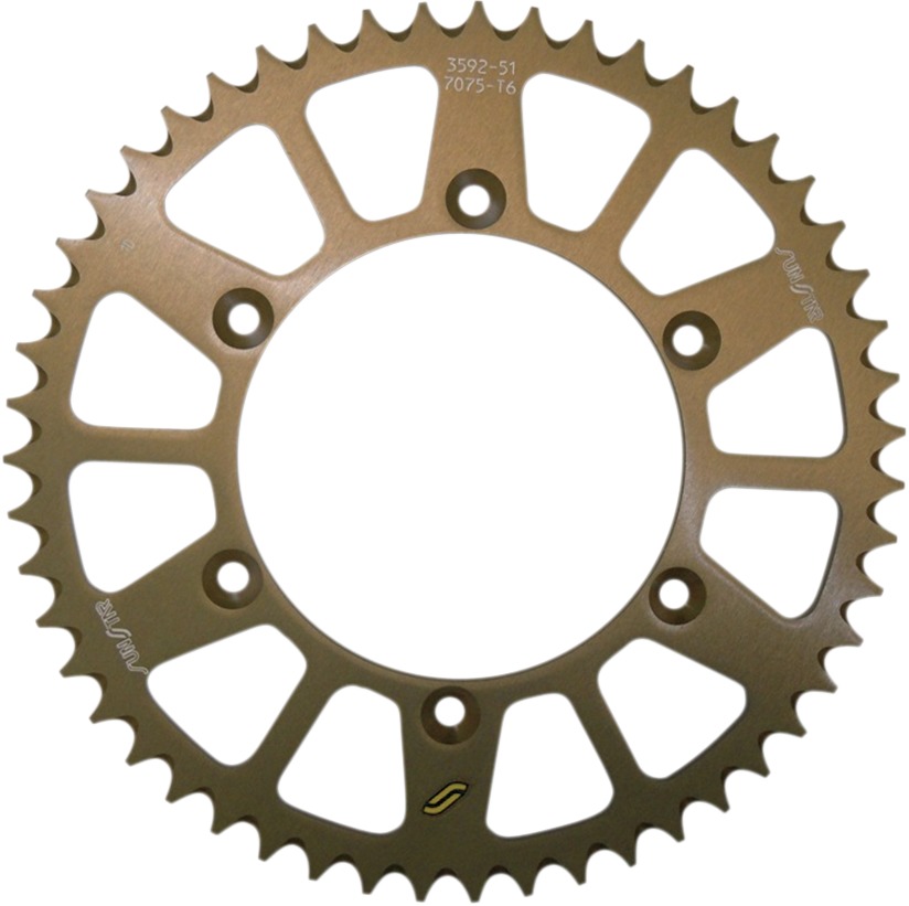 Works Triplestar Aluminum Rear Sprocket 49T - For 83-20 Yam Hon - Click Image to Close