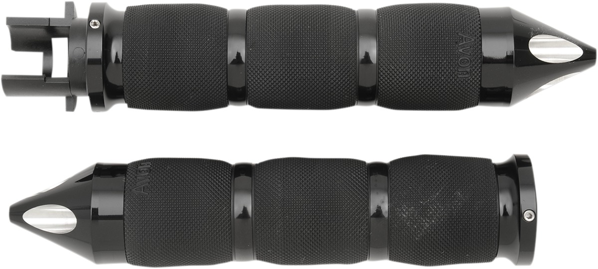 Avon Air Cushion Touring Grips Black Spike For Indian - Click Image to Close