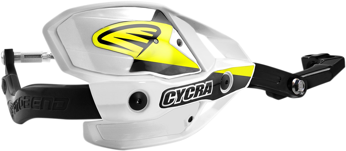 Cycra Probend Ultra Handguards w/HCM Clamp 1-1/8" - White - Click Image to Close