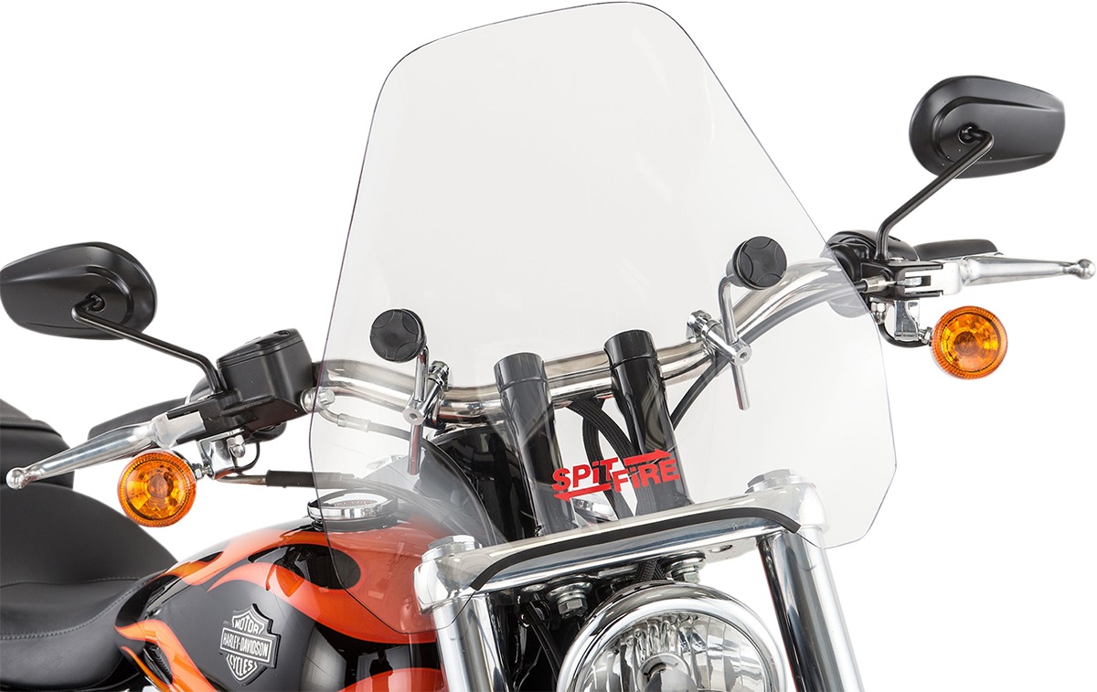 Slipstreamer S-06 Spitfire Windshield Clear 7/8" & 1" Handlebars - Click Image to Close