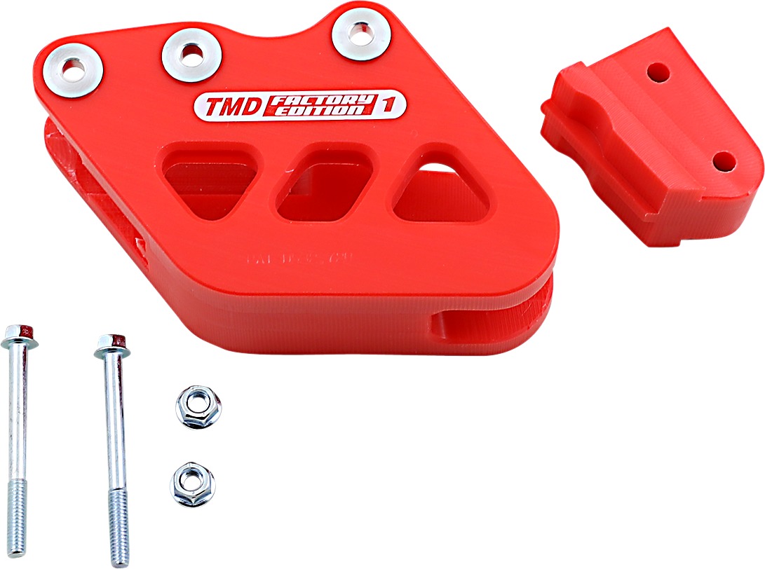 Red Factory Edition 1 Rear Chain Guide - For 93-04 Honda CR 125/250 & CRF - Click Image to Close
