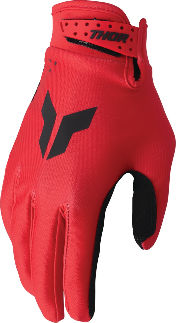 THOR LAUNCHMODE Gloves Men's Small Black/Red - Men's small gloves in black/red - Click Image to Close