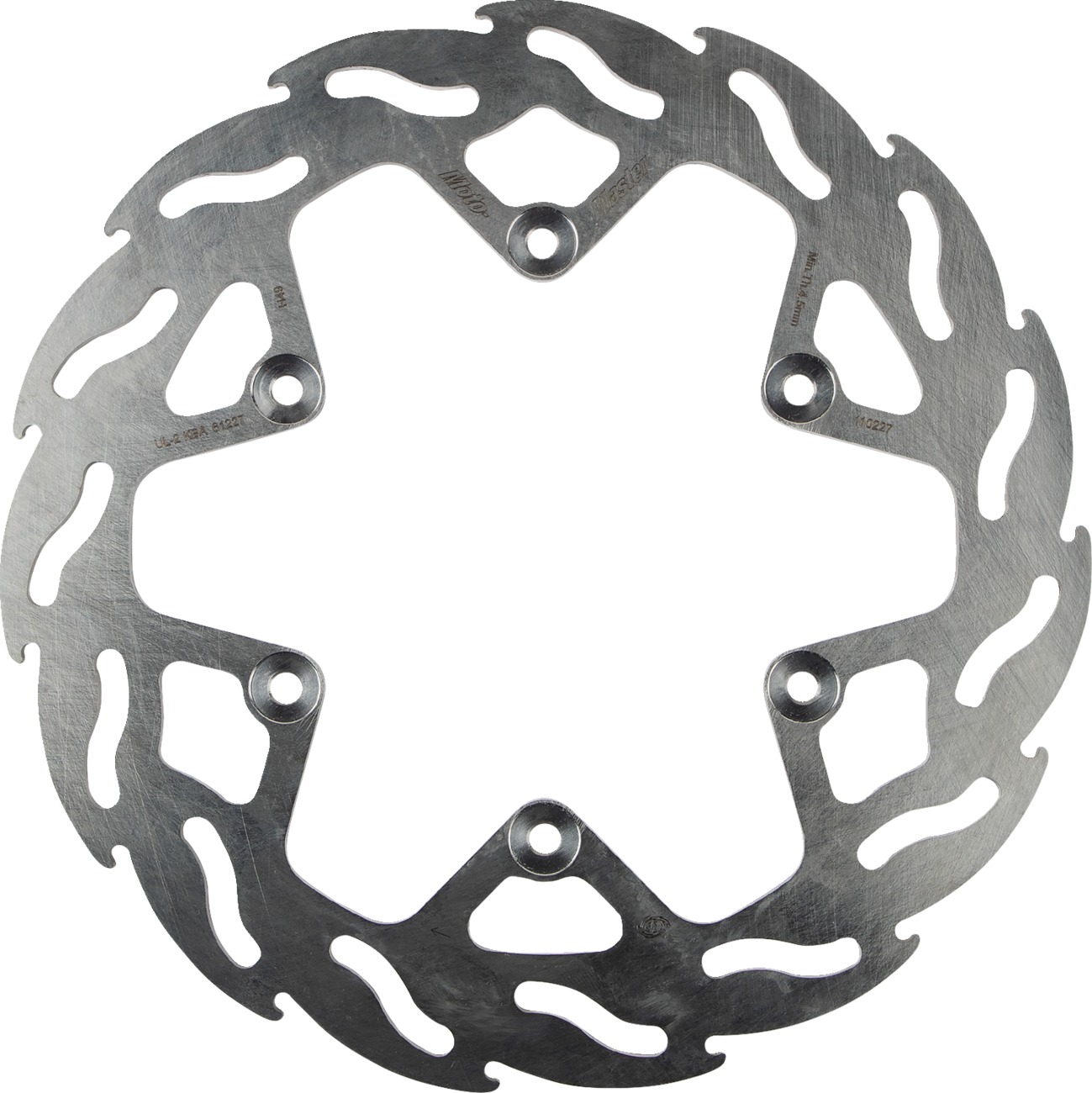 Moto-Master Flame Rear Brake Rotor 245mm For Yamaha YZ/WR Models - CNC machined rear brake rotor For Yamaha YZ/WR - Click Image to Close
