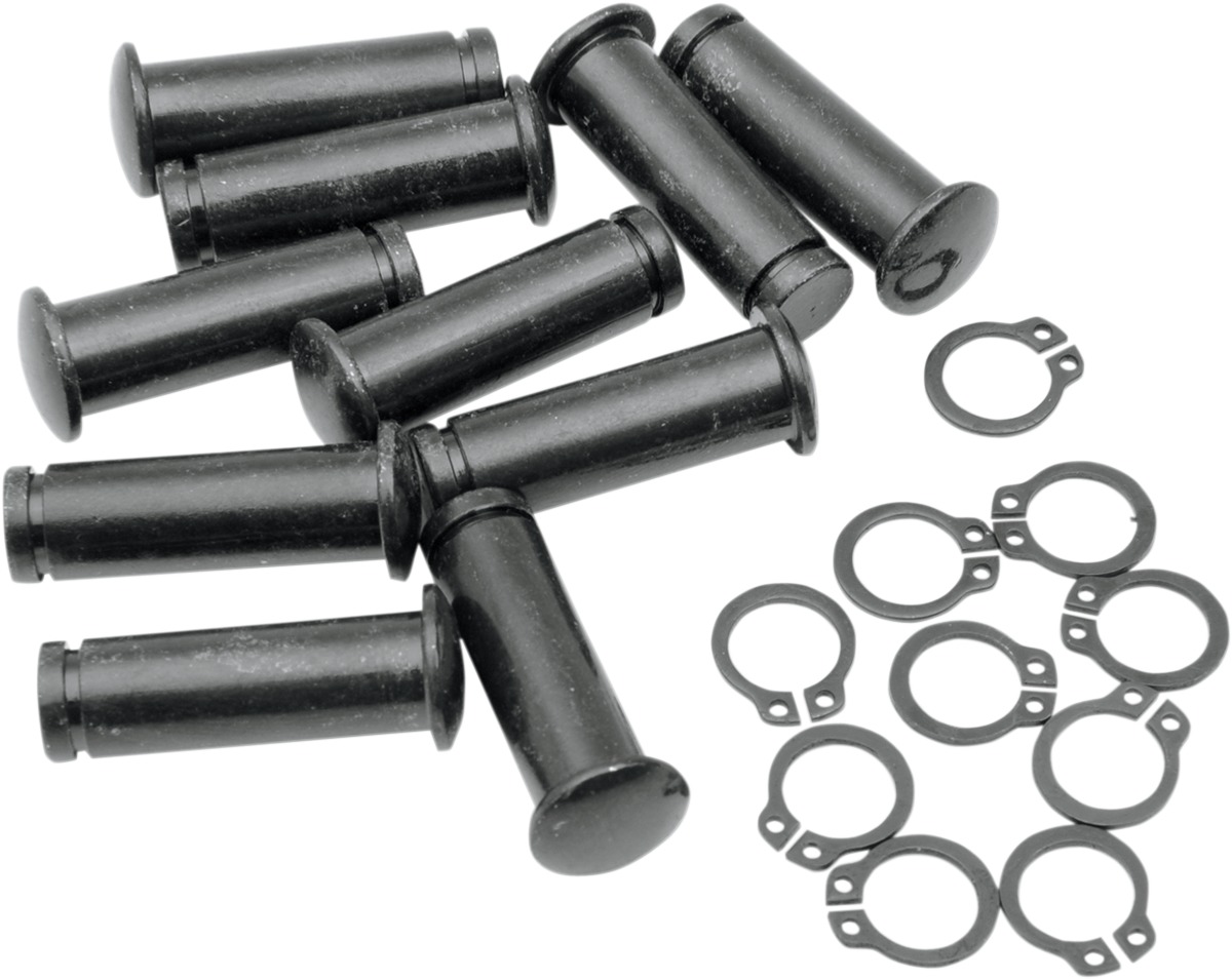 Drag Specialties Pivot Pin and Clip Kit 10 Pack For Harley-Davidson - Brake/clutch pivot pin kit For Harley-Davidson - Click Image to Close