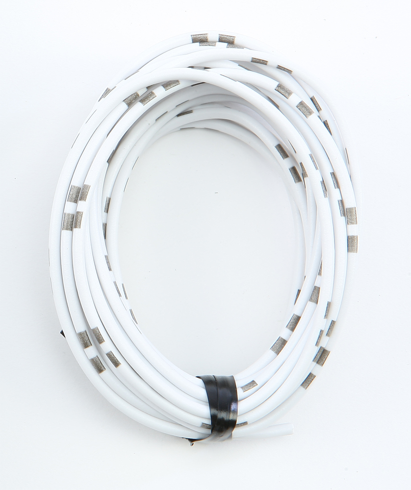 13' Color Match Electrical Wire - Solid White 14A/12V 20AWG - Click Image to Close