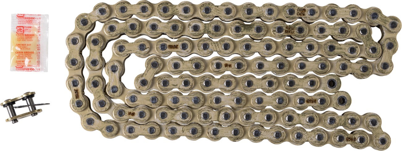 RK GB520MXU 114 Link Gold UW-Ring Sealed Racing Chain - Sealed 520 race chain, 114 links, gold, UW-ring - Click Image to Close