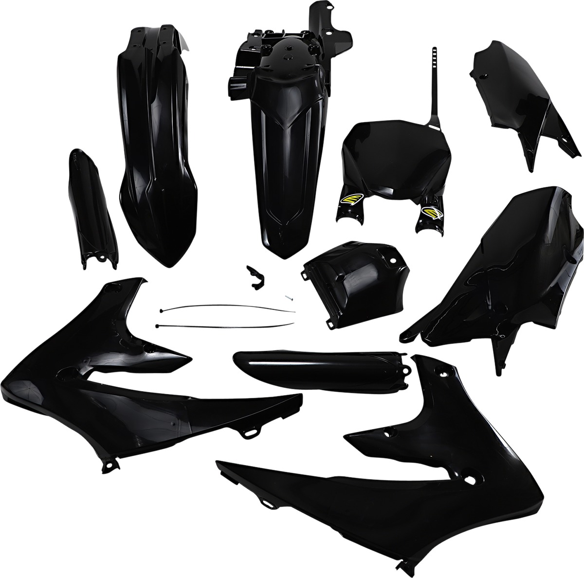 Powerflow Body Kit - Black - For 18-22 YZ450F, 19-23 YZ450FX & YZ250F, 19-23 YZ250F - Click Image to Close