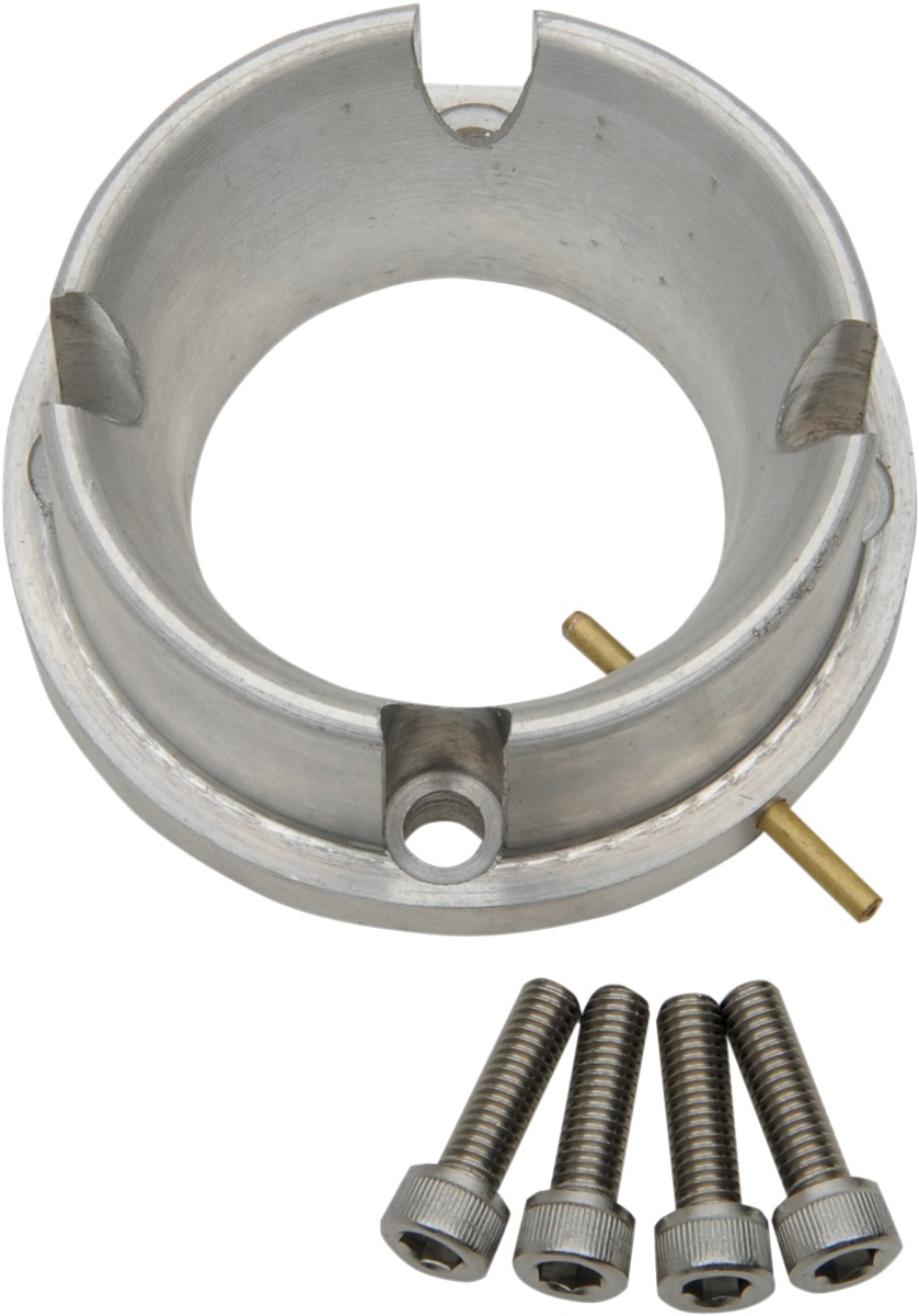 WSM Carburetor Adapter Mikuni SBN 44mm Oil Injection Silver - Adapter for Mikuni SBN 44mm with oil injection - Click Image to Close